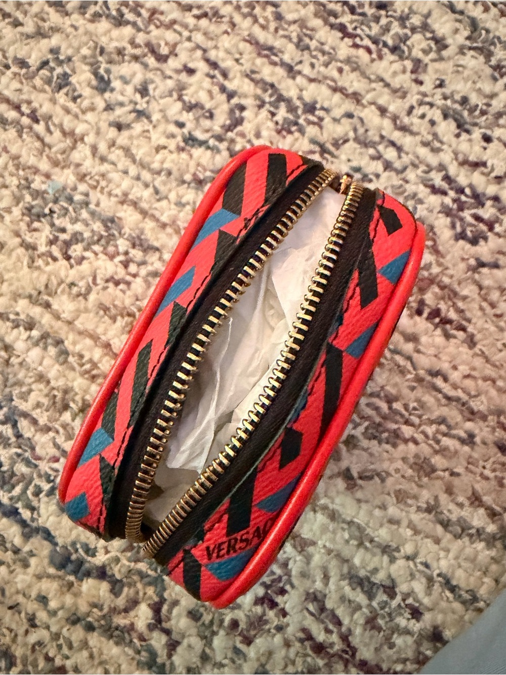 Versace Red Patterned Mini Bag - Picture 4 of 5